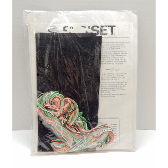 Sunset Counted Cross Stitch Kit A Single Rose 13521 Dimensions 1990 Sealed - Picture 7 of 7